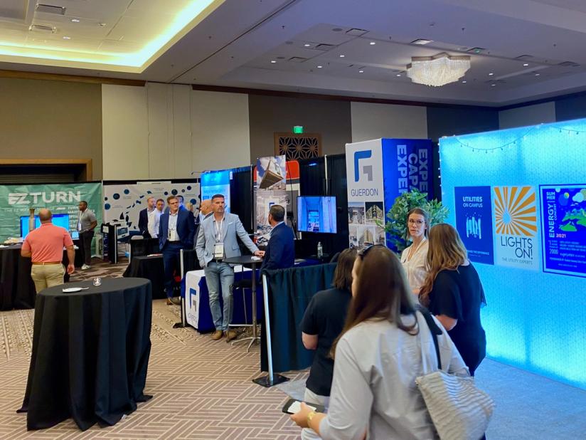Exhibit hall and networking event at InterFace Student Housing Conference 2021