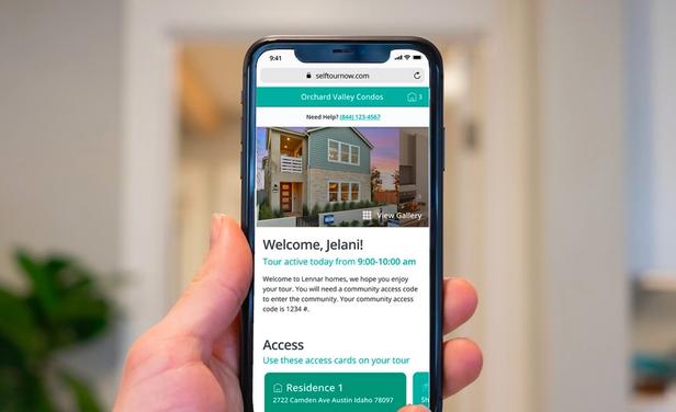 Self-Guided Tours UI Screen on Iphone