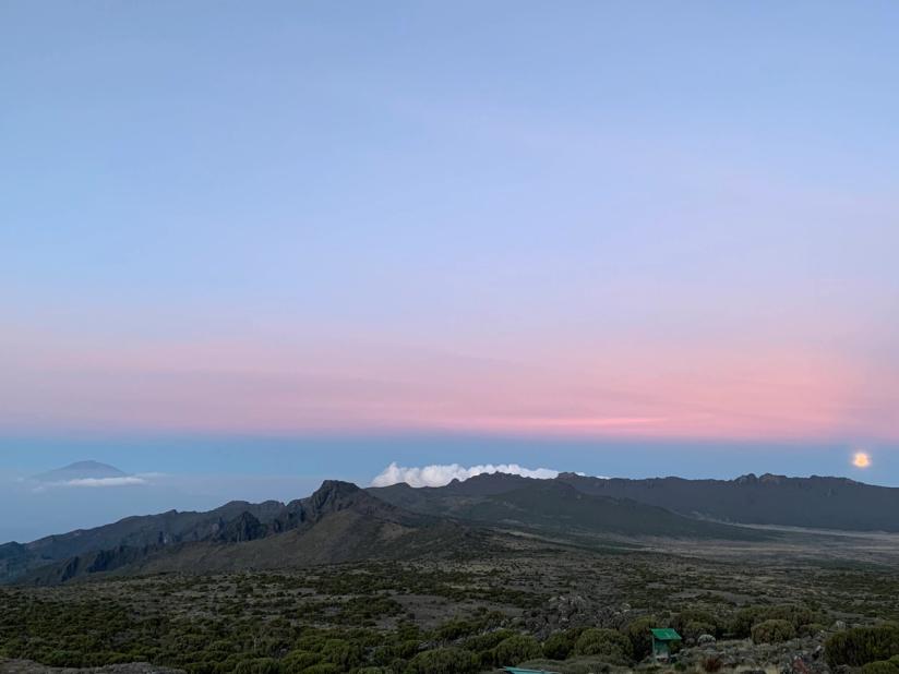 Sunset over Mount Kilimanjaro