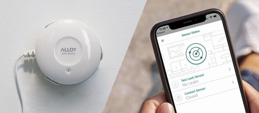 The Alloy SmartHome leak sensor immediately alerts site teams of water leak detection, preventing disasters from happening. 