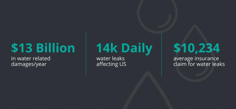 The U.S. is seeing 14,000 water leaks a day, leading to about $13 billion dollars worth of water damages annually.