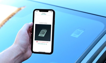 parking decal for smart parking management system