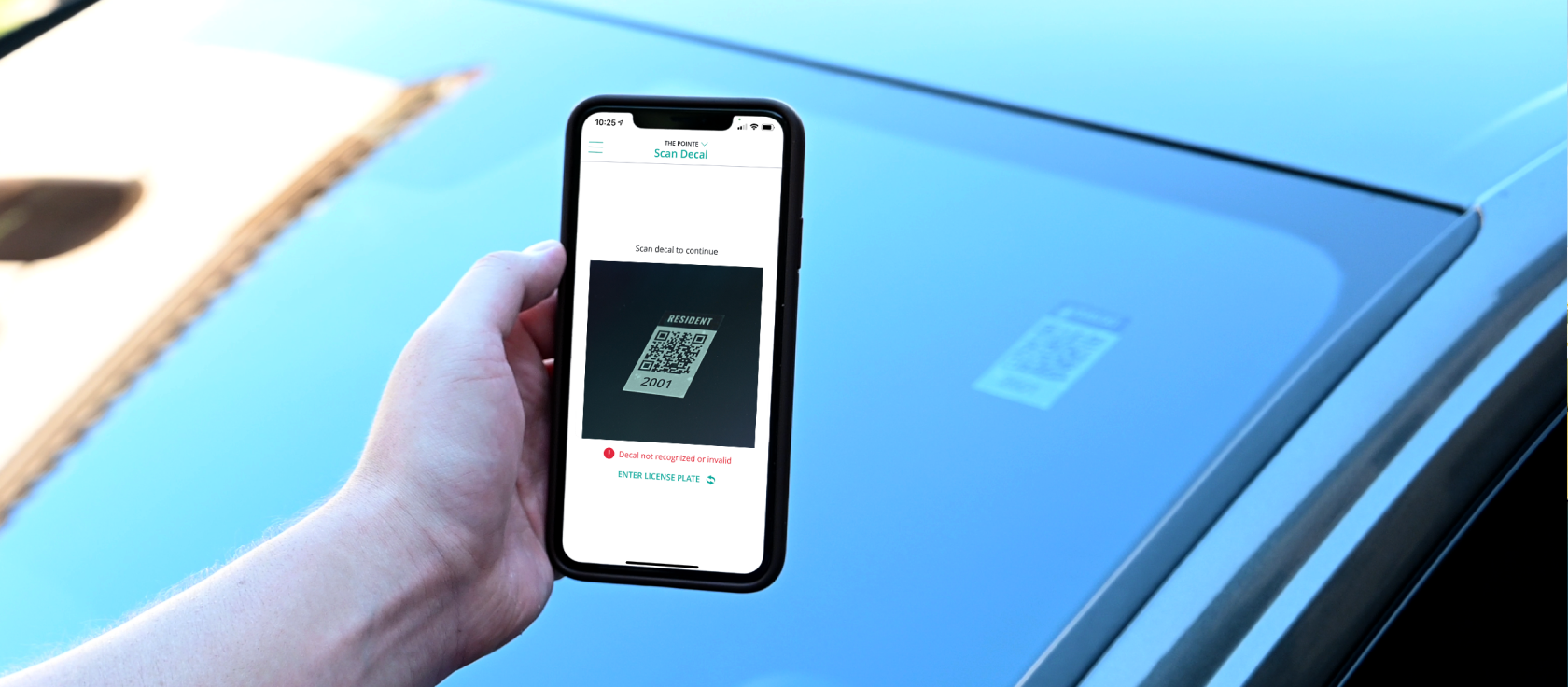 parking decal for smart parking management system