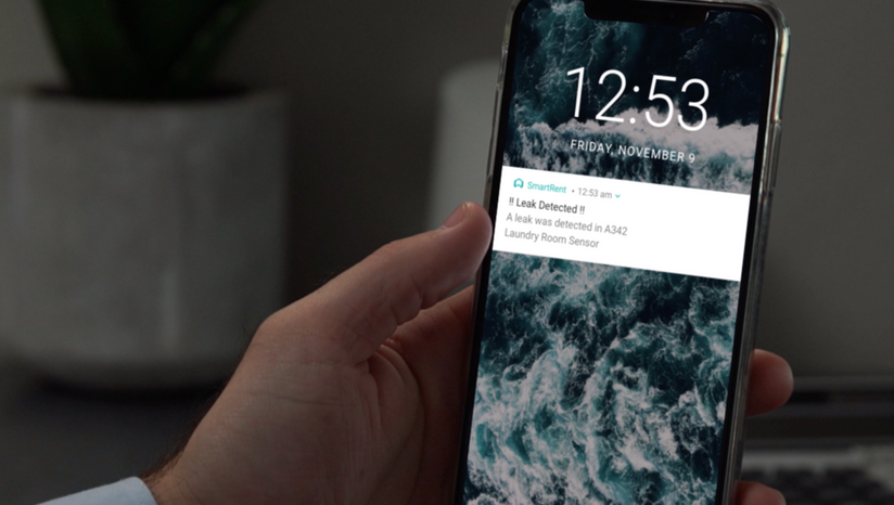 SmartRent provides instant alerts in the event of a leak. 